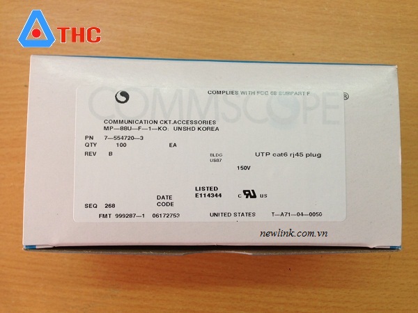 Hạt mạng commscope RJ45 Cat6